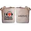 I "heart" Public Radio Tote Bag (Custom) Thumbnail