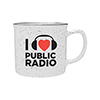 I "heart" Public Radio Ceramic Camp Mug (Custom) Thumbnail