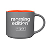 Morning Edition Gray/Orange Mug Thumbnail
