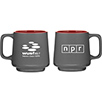 NPR® Gray/Red Matte Ceramic Mug (Custom) Thumbnail