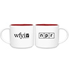 NPR® White/Red Matte Ceramic Mug (Custom) Thumbnail