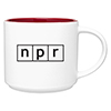 NPR® White/Red Matte Ceramic Mug Thumbnail
