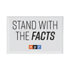 NPR® Stand with the Facts New Logo Rectangle Magnet Thumbnail